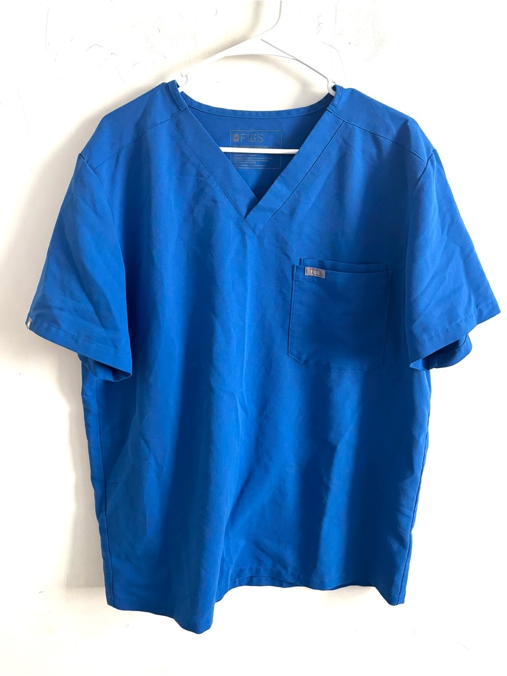 Figs Men’s Leon Scrub Top Royal Blue Large Nurse Health Care Doctor